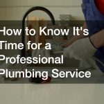 How to Know Its Time for a Professional Plumbing Service